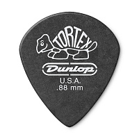 Dunlop 482R088 Tortex Pitch Black Jazz III 72Pack  медиаторы, толщина 0,88 мм, 72 шт.