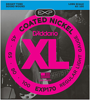 D'ADDARIO EXP170 струны для бас-гитары, EXP nickel, Light, 45-100, Long Scale