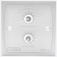 CLOUD Electronics RSL-6W Панель удаленного управления (выбор источника, изменение уровня громкости), цвет белый