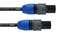 Cordial CPL 20 LL 2 спикерный кабель Speakon 2-контактный/Speakon 2-контактный, разъемы Neutrik, 20,0 м, черный