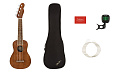 FENDER Seaside Soprano Uke Pack, Nat комплект, включающий сопрано-укулеле, чехол, тюнер-прищепку и струны