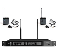 FBW A2D-PRESENTER радиосистема, комплект из диверситивного приемника A220R и двух передатчиков A100BT с петличным микрофоном, 512-562 МГц 