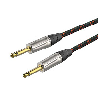 ROXTONE TGJJ300-7/3 Кабель инструментальный джек моно 6.3 мм - джек моно 6.3 мм, 3 м, цвет черно-красный