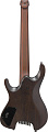IBANEZ QX527PB-ABS безголовая электрогитара, 7 струн, HH, наклонные лады, цвет коричневый текстурированный