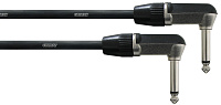 Cordial CFI 3 RR инструментальный кабель угловой моно-джек 6,3 мм/угловой моно-джек 6,3 мм, 3,0 м, черный
