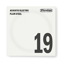Dunlop DPS19 Acoustic/Electric Plain Steel  струна для акустической и электрогитары, сталь, 0.019