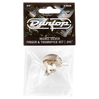 Dunlop 33P015 Nickel Silver Fingerpick 5Pack  когти, толщина .015" (0,38 мм), 5 шт.