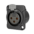 Seetronic MK3F2C-BG-SP Панельный разъем XLR, 3-контактный, "мама"