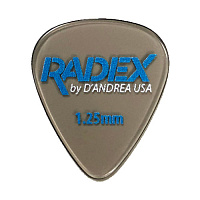 D'Andrea RDX351 1.25  Медиатор гитарный, материал полифенилсульфон, толщина 1.25 мм, очень жёсткий, серия Radex, форма стандартная, упаковка 6 шт.