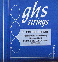 GHS 1400 Струны для электрогитары, никель, роликовая обмотка, 12-15-22-28-42-54, Nickel Rockers 