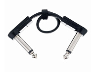 Cordial EI 0,1 RR патч-кабель, угловой джек моно 6.3 мм - угловой джек моно 6.3 мм, 0.1 м, черный