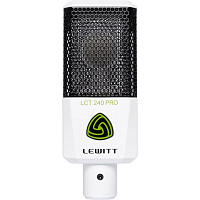 Lewitt LCT240PRO WHITE студийный кардиоидный микрофон с большой диафрагмой, цвет белый