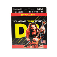 DR DBG-10/52 струны для электрогитары, калибр 10-52, серия HI-VOLTAGE™, обмотка никелированная сталь, покрытие есть