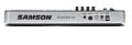 SAMSON Graphite M25 Mini  USB MIDI-клавиатура, 25 чувствительных к скорости нажатия клавиш, 4 триггерных пэда, назначаемые энкодеры и кнопки. Совместимость с iPad/PC/Mac. Вес 0,65 кг