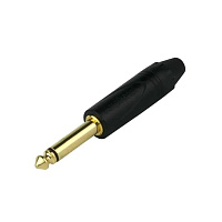 AMPHENOL QM2PB-AU  джек моно кабельный, 6.3 мм, цвет черый, колпачок из термопластика