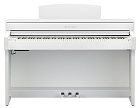Цифровое фортепиано Yamaha CLP-645WH, 88 клавиш, клавиатура NWX, 256-голосная полифония