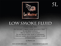 LE MAITRE LSX& LSG LOW SMOKE FLUID 5l жидкость для производства тяжелого дыма,  канистра 5 литров