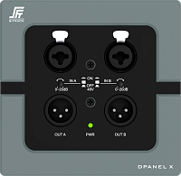 S-Track Dpanel X Настенный интерфейс ввода-вывода DANTE 
