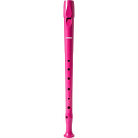 HOHNER B95084PI  Блокфлейта сопрано, немецкая система, пластик, 1 часть, цвет розовый