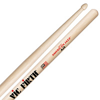 VIC FIRTH AJ2  барабанные палочки 5A с удлиненным плечом, деревянный наконечник, материал - гикори, длина 16", диаметр 0,565", серия American Jazz