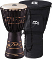 MEINL ADJ4-M+Bag  джембе средний (10"x20") африканский в компл. с чехлом, материал - Mahogany Wood, мембрана натуральная, веревки - HTP-нейлон, цвет черный