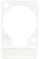 Neutrik DSS-WHITE белая подложка под панельные разъемы XLR D-типа, для нанесения маркировки