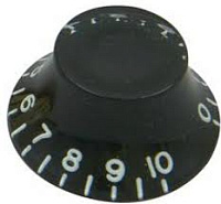DIMARZIO BELL KNOB BLACK DM2101BK ручка потенциометра 'колокольчик', цвет чёрный
