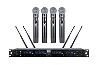 XLINE WS-1200A Радиосистема четырехканальная c четырьмя ручными передатчиками