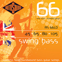 ROTOSOUND RS66LD BASS STRINGS STAINLESS STEEL струны для басгитары, сталь, 45-105