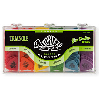 Dunlop 4310 Tortex Triangle Display  медиаторы, 0,5/0,6/0,73/0,88/1/1,14 мм; по 36 шт.