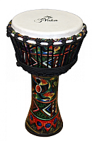 YUKA DJPA08-16  джембе, веревочная настройка, размер: 8"(20см)-16"(40см), мембрана и корпус: пластик. Декорирован в африканском стиле