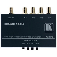 Kramer 4x1VB Механический коммутатор 4x1 (разъемы BNC), 400 МГц