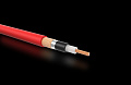 JOYO CM-18 red инструментальный кабель, длина 3 метра, jack TS  jack TS 6.3 мм, цвет полупрозрачный красный
