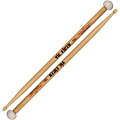 VIC FIRTH 5ADT  барабанные палочки, тип 5A с деревянным наконечником, с другой стороны фетровый наконечник, материал - гикори, длина 16 1/8", диаметр 0,565", серия American Classic