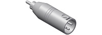 Procab VC135 Переходник XLR 3-pin (вилка) RCA (вилка)