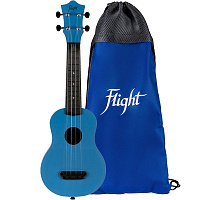 FLIGHT ULTRA S-35 Lake  укулеле сопрано, серия Ultra,  поликарбонат армированный, цвет синий, рюкзак в комплекте