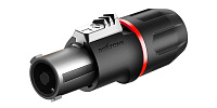 ROXTONE RS4FP-HD-Red Разъем кабельный типа speakon, сверхпрочный, с металлическим основанием, 4-контактный, "female", контакты: никелированная латунь. цвет черно-красный