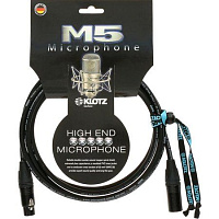 KLOTZ M5FM03 готовый микрофонный кабель MC5000, длина 3 м, XLR(F) XLR(M), разъемы Neutrik