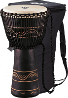 MEINL ADJ4-XL+Bag  джембе экстра-большой (13"x25") африканский в комплекте с чехлом, материал - Mahogany Wood, мембрана натуральная, веревки - HTP-нейлон, цвет черный
