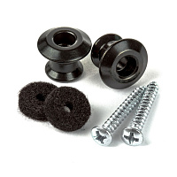 Dunlop 2PSLS033BK Straplok Dual Design Strap Button Set комплект креплений для ремня, цвет черный