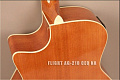 FLIGHT AG-210 CEQ NA  электроакустическая гитара с вырезом, цвет натурал, скос под правую руку