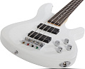 Schecter C-4 DELUXE SWHT Бас-гитара, 4 струны, цвет Satin White