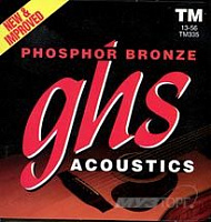 GHS 605 PHOSPHOR BRONZE набор струн для 12-струнной акустической гитары, 09/09-42/22