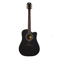 ROCKDALE Aurora D5 Gloss C BK акустическая гитара дредноут с вырезом, цвет черный, глянцевое покрытие