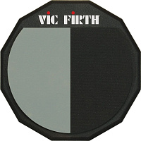 VIC FIRTH PAD12H односторонний двухзонный тренировоный пэд, 30 см, soft/hard.