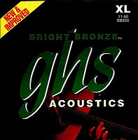 GHS BB20X BRIGHT BRONZE набор струн для акустической гитары, 11-50