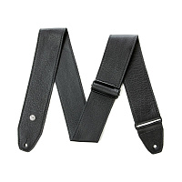 Dunlop BMF15BK Tri-Glide Leather Black  ремень для гитары, кожаный, ширина 2.5", цвет черный