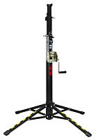 GUIL  ELC-503  телескопический  подъёмник,  состоящий  из  трёх  стальных  секций, предназначен для подъёма нагрузки весом до 125 кг на высоту до 3,2 м.