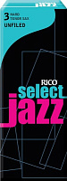 RICO RRS05TSX3H Select Jazz трости для саксофона тенор, unf, 3H, 5 штук в упаковке