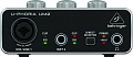 Behringer UM2 USB Аудио интерфейс для записи микрофонов и инструментов